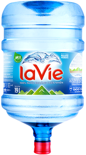 Nước khoáng LaVie 19 lít logo mới
